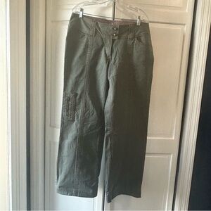 CAbi Olive Green Boot Cut Pants